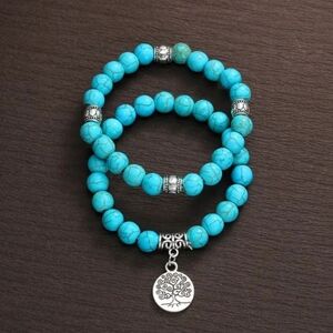 Natural Stone Tree Of Life Bracelet